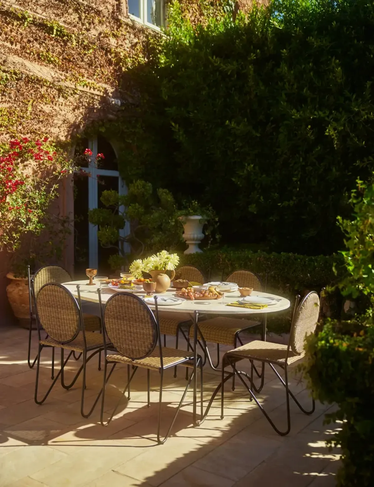 Peggy Indoor / Outdoor Oval Dining Table by Sarah Sherman Samuel