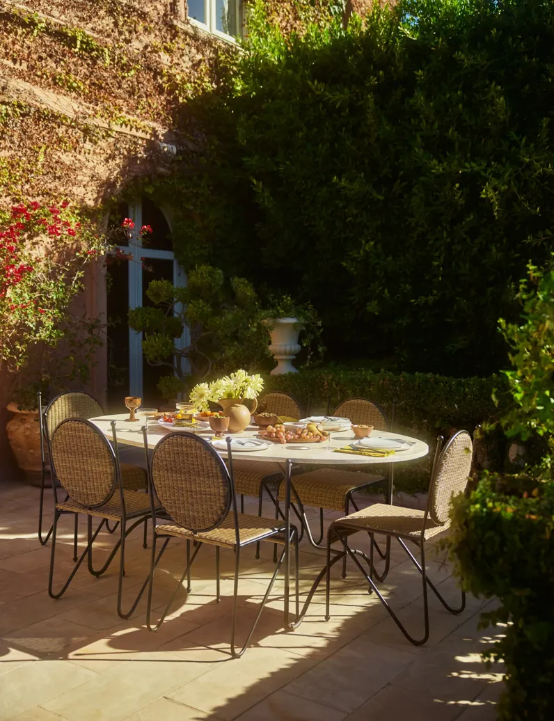 Peggy Indoor / Outdoor Oval Dining Table by Sarah Sherman Samuel