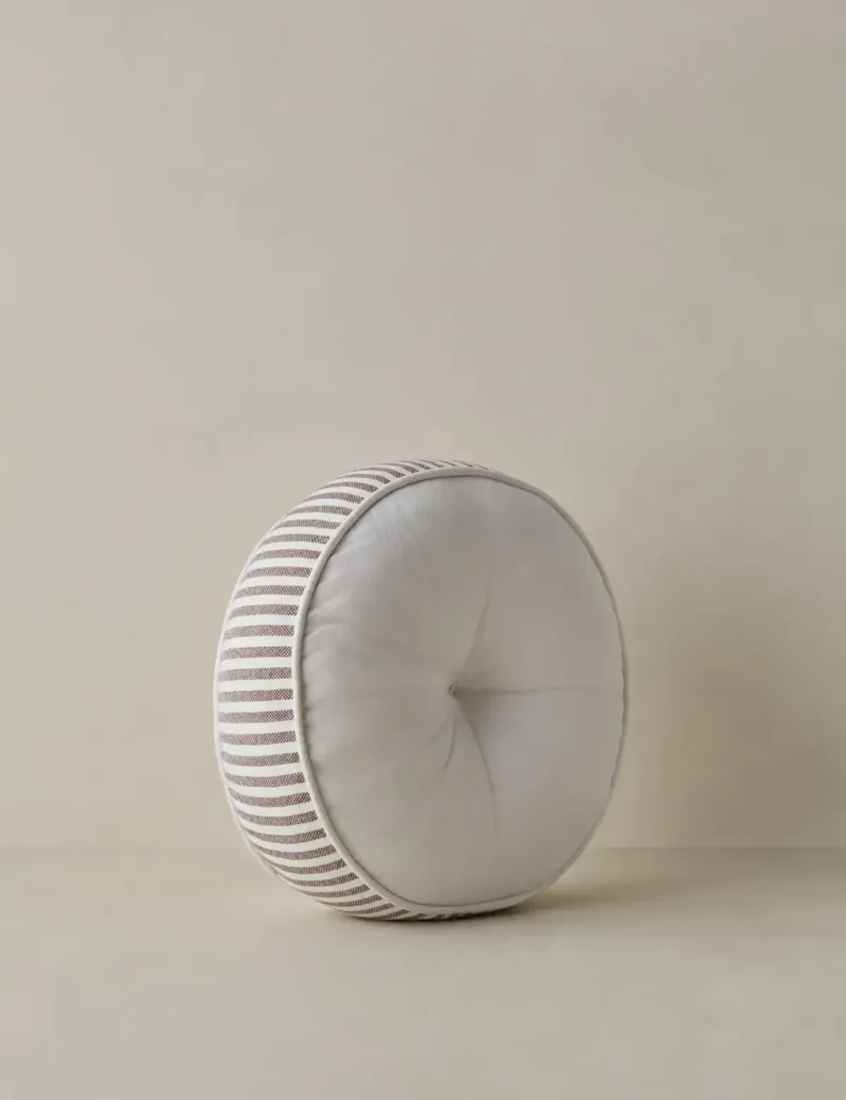 Littu Indoor / Outdoor Striped Disc Pillow by Sarah Sherman Samuel