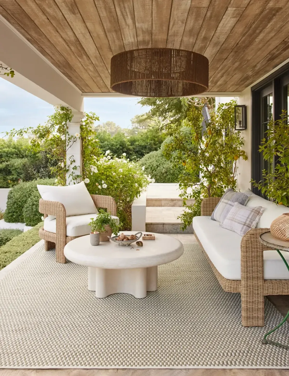 Ruiz Indoor / Outdoor Round Coffee Table