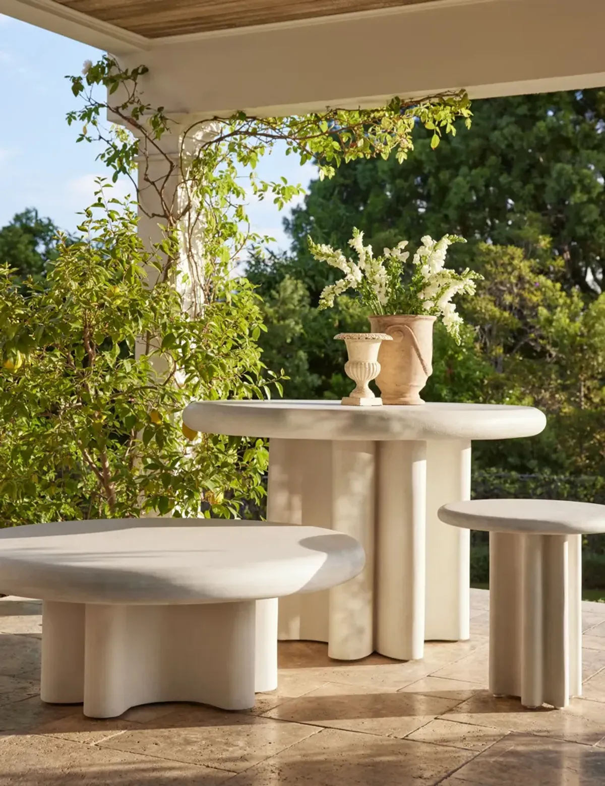 Ruiz Indoor / Outdoor Round Coffee Table