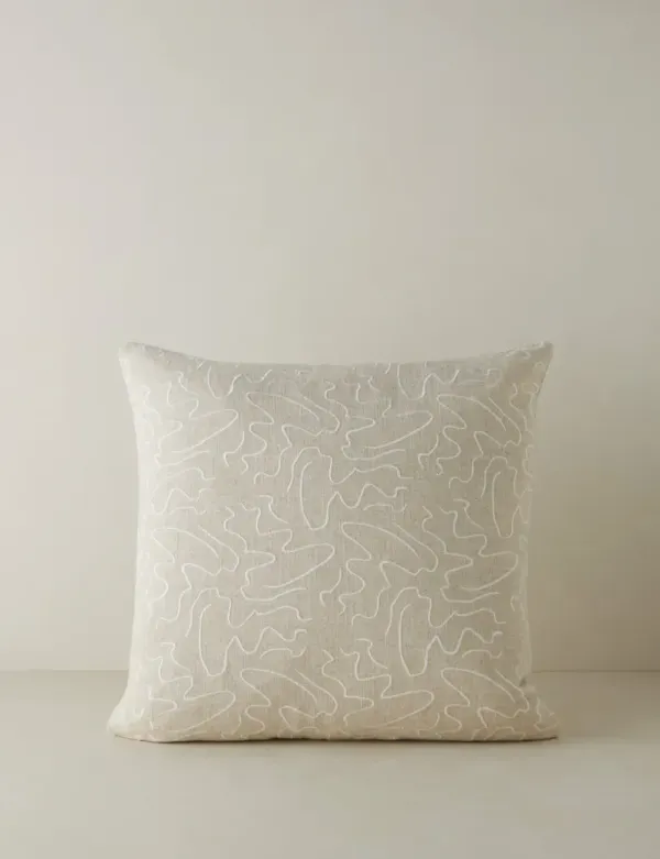 Topos Embroidered Pillow by Élan Byrd