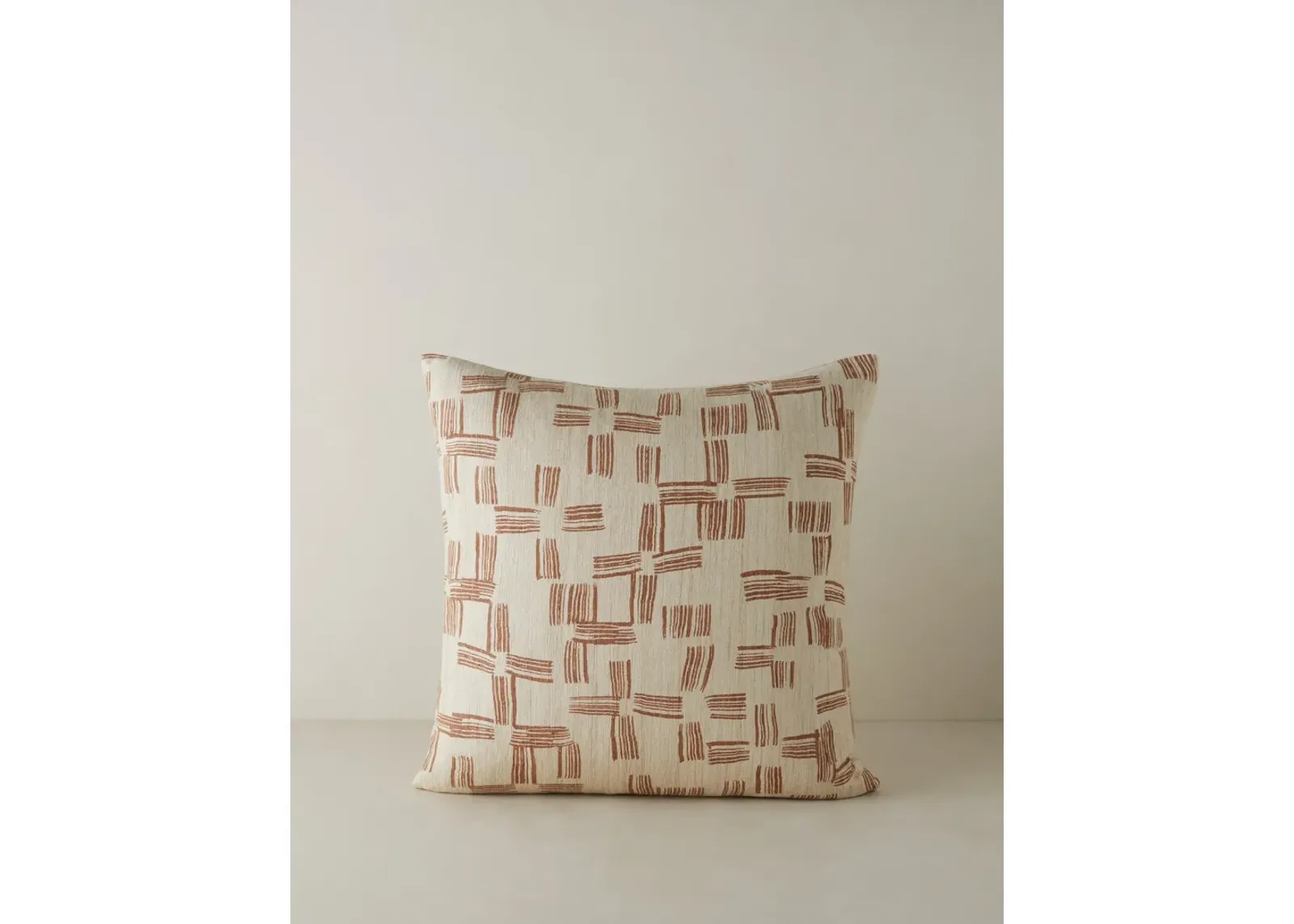 Crossmarks Silk Pillow by Élan Byrd