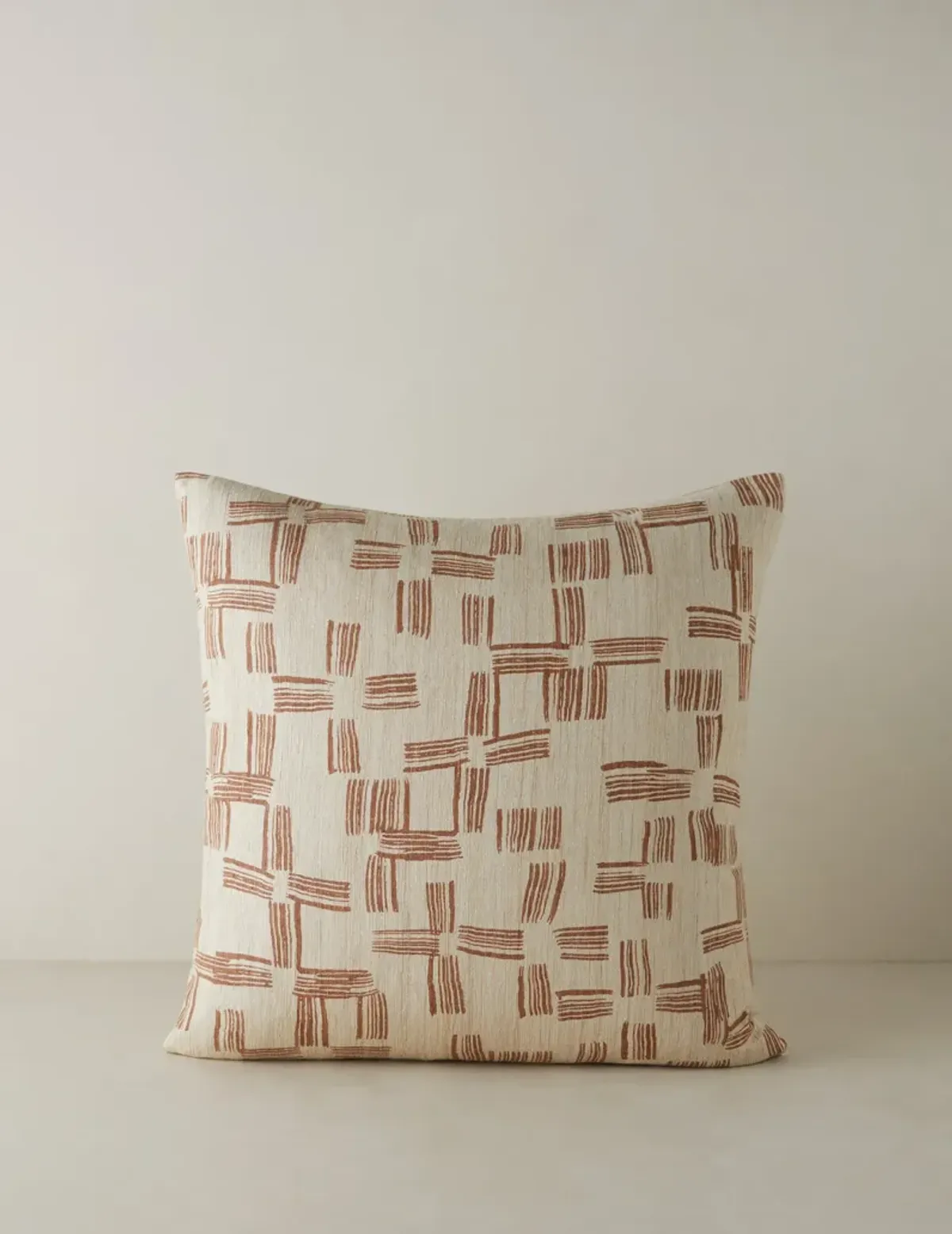 Crossmarks Silk Pillow by Élan Byrd