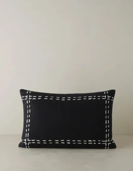 Accord Embroidered Pillow by Élan Byrd