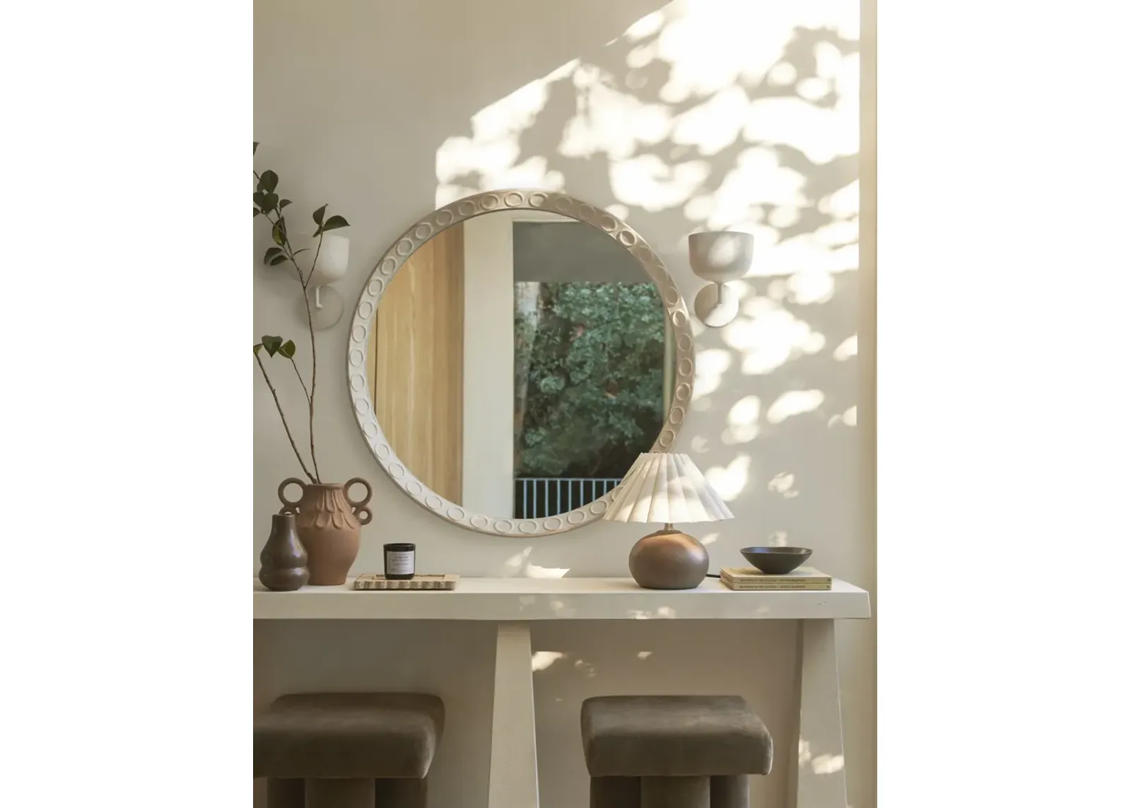 Correa Round Mirror