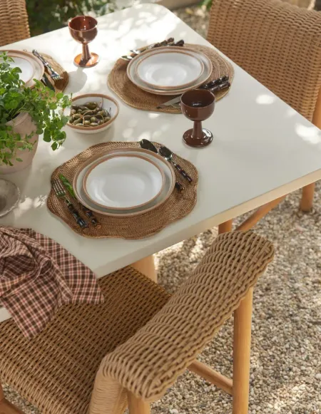 Tyna Rattan Placemats (Set of 4)