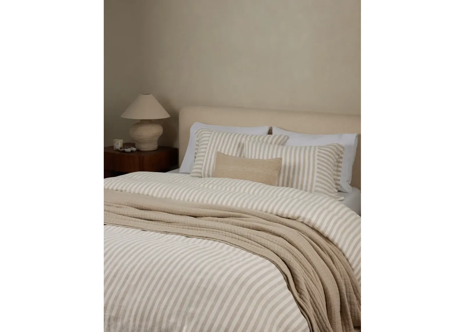 Thayer Striped European Flax Linen® Duvet Cover