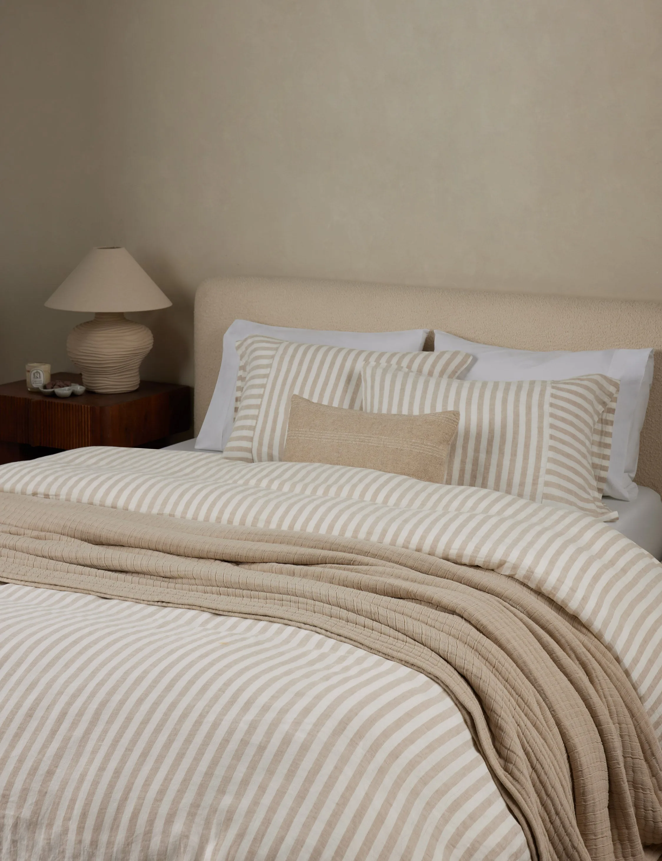 Thayer Striped European Flax Linen® Duvet Cover