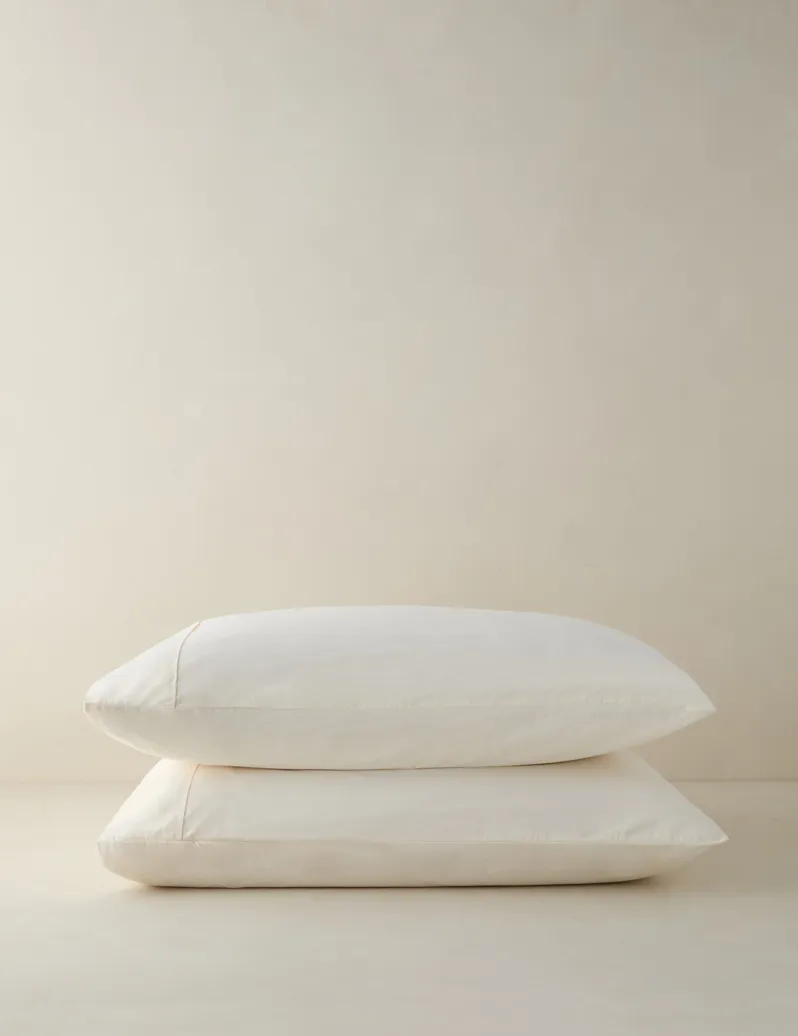 Juna Washed Percale Pillowcases (Set of 2)