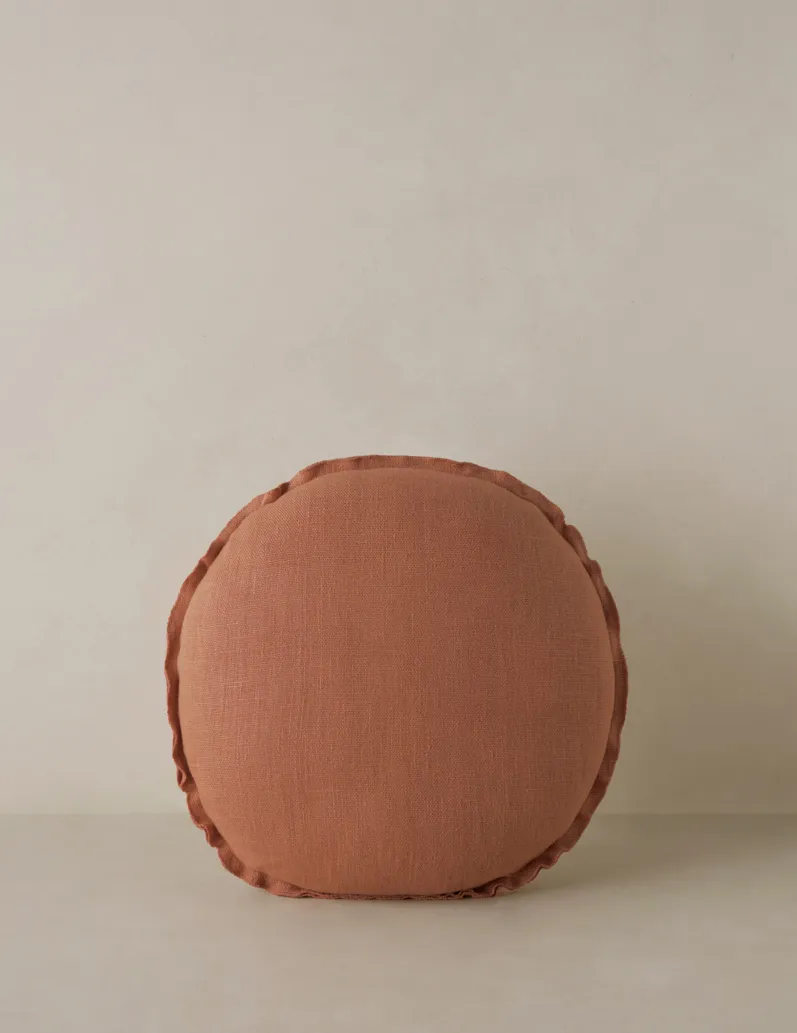 Arlo Linen Round Pillow