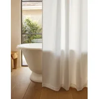 Larue Organic Cotton Shower Curtain