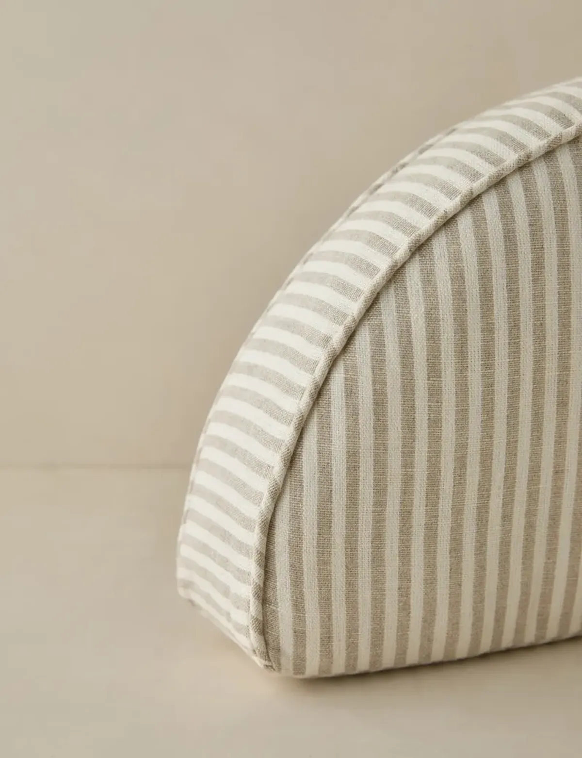 Darrow Linen Half-Disc Pillow