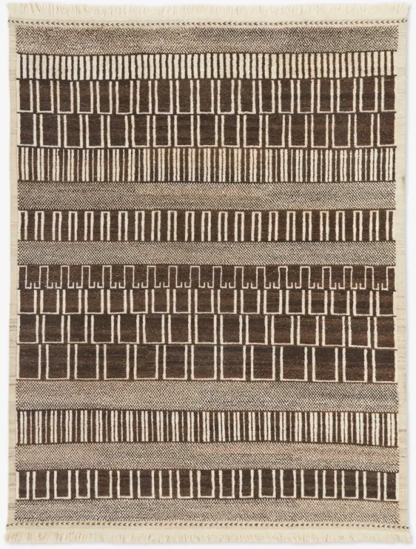 Allard Moroccan-Style Hand-Knotted Wool Rug