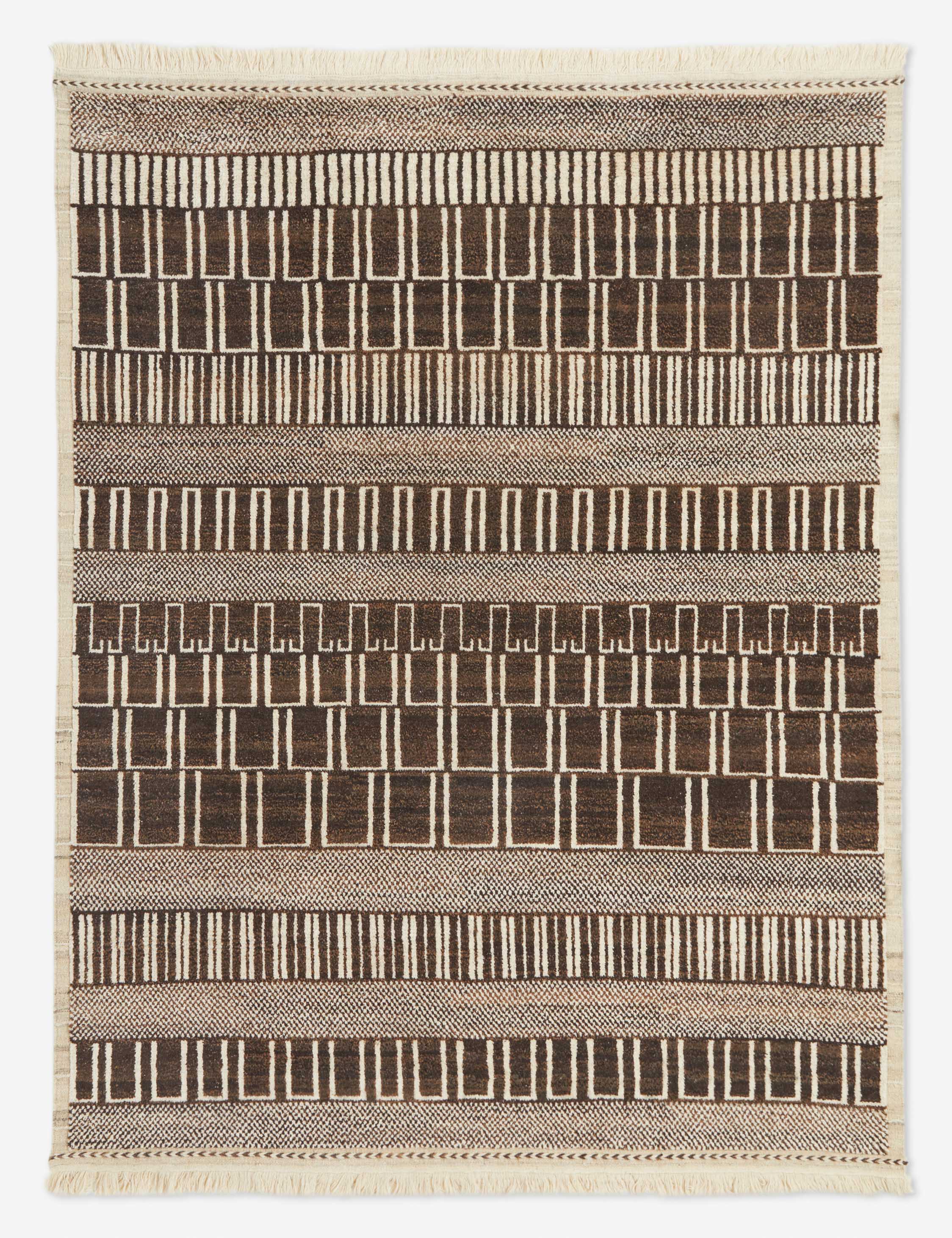 Allard Moroccan-Style Hand-Knotted Wool Rug