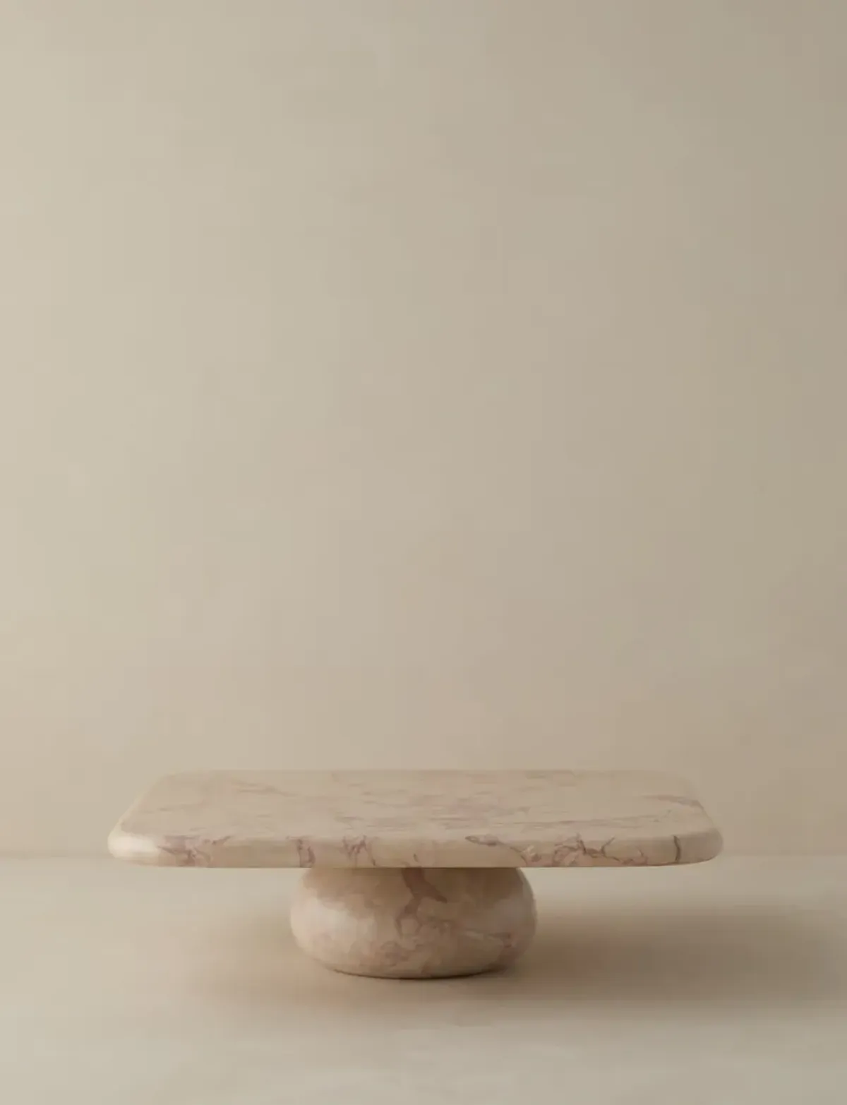 Lusine Square Marble Serving Stand