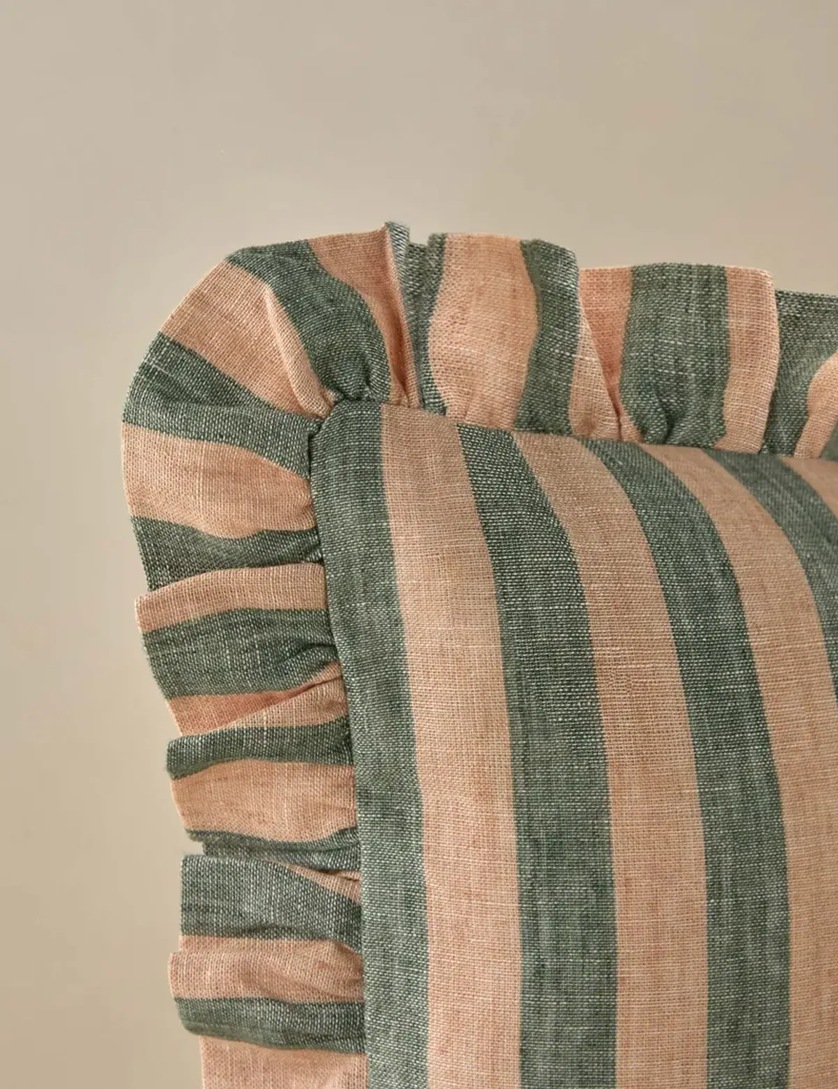 Amaroso Linen Ruffle Pillow