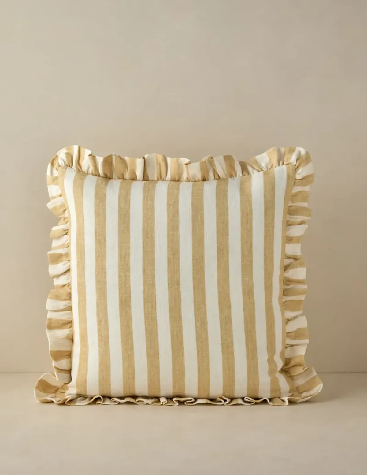 Amaroso Linen Ruffle Pillow