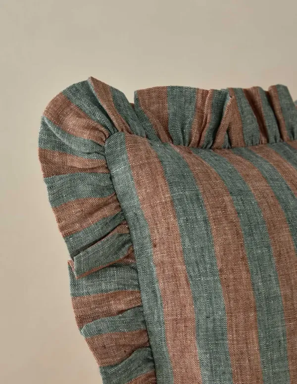 Amaroso Linen Ruffle Pillow