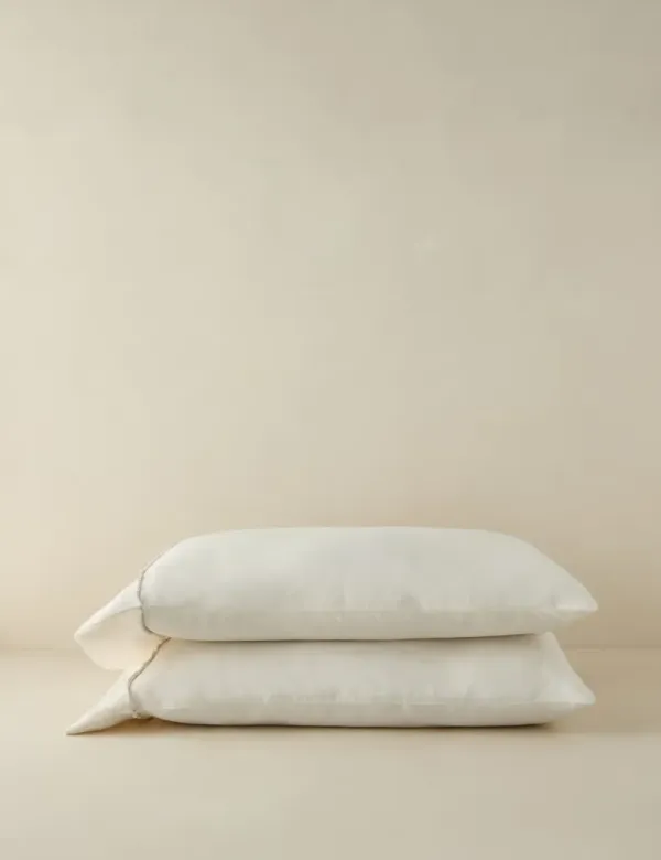 Yuka European Flax Linen® Bamboo Pillowcases (Set of 2) by DISC Interiors