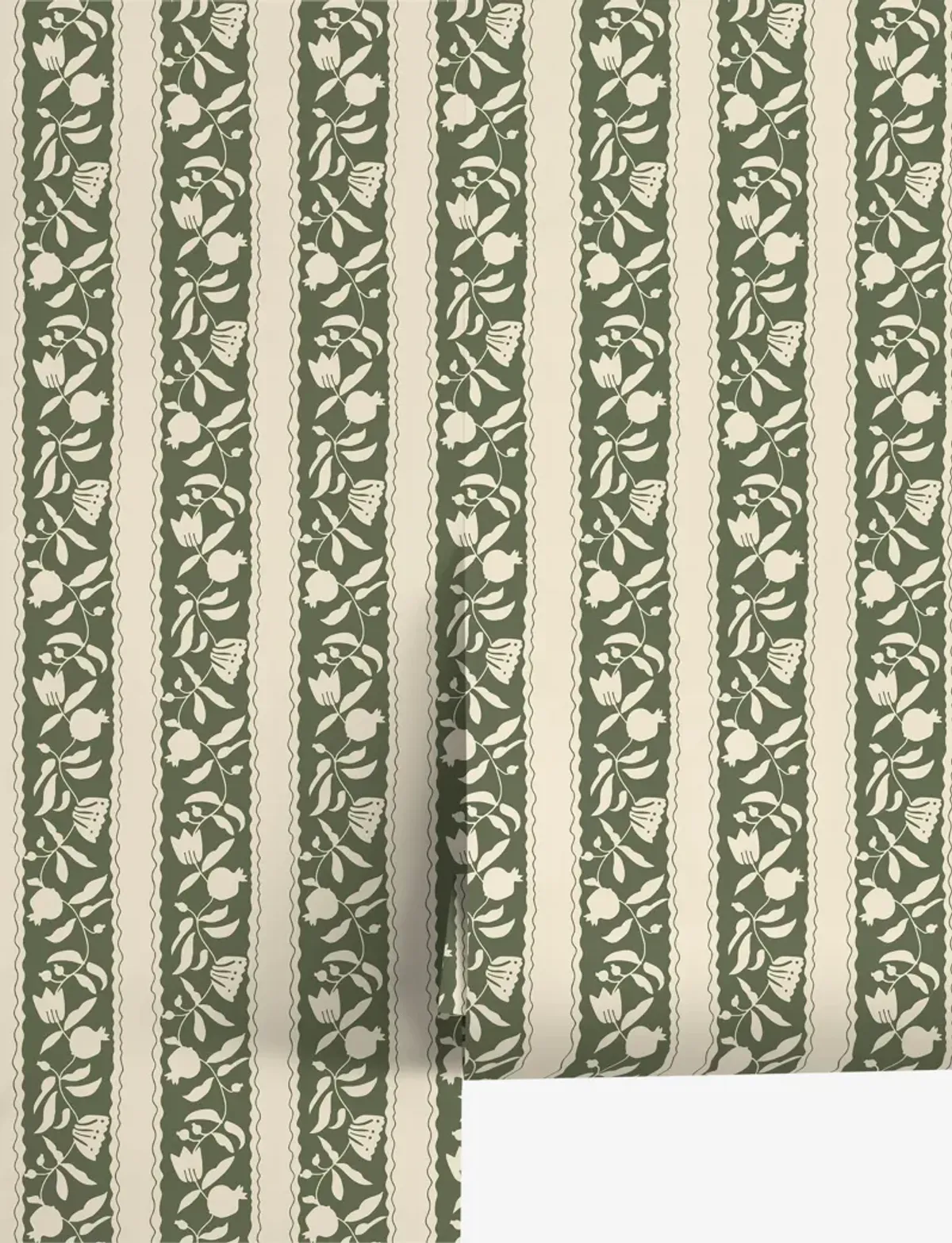 Pome Stripe Wallpaper by Sarah Sherman Samuel