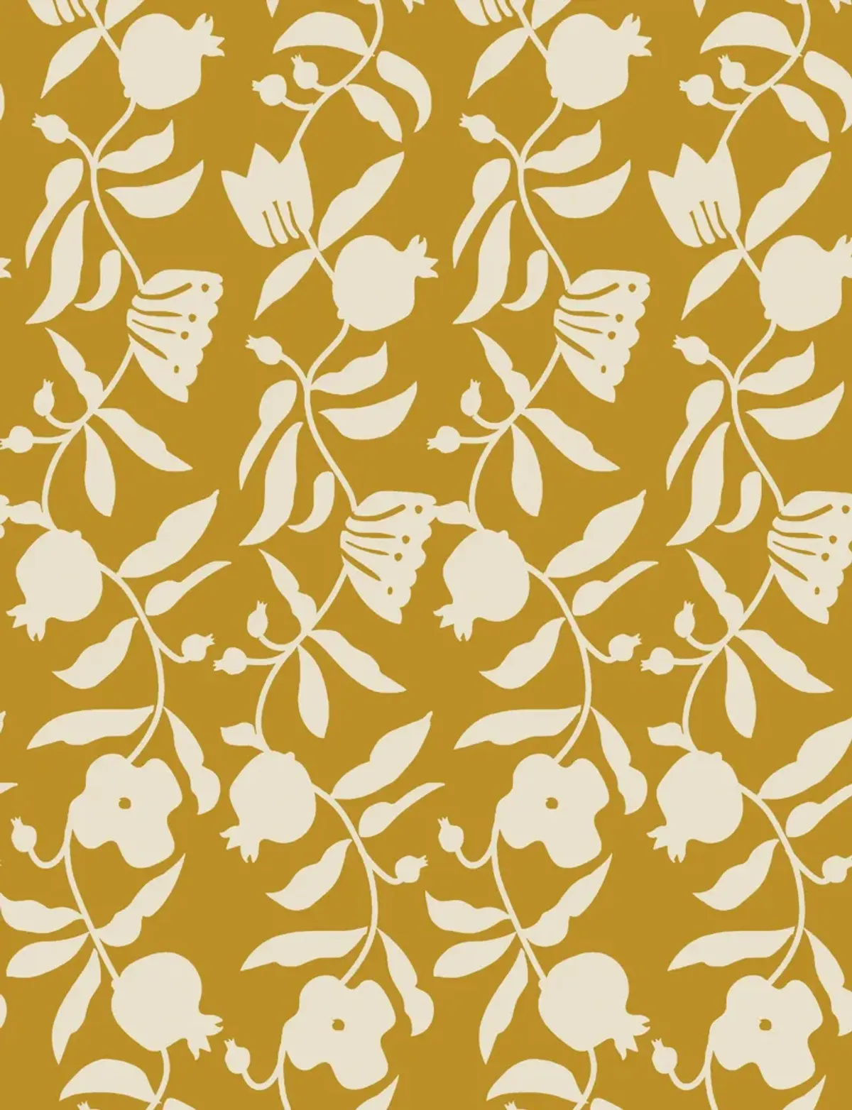 Pome Floral Wallpaper by Sarah Sherman Samuel