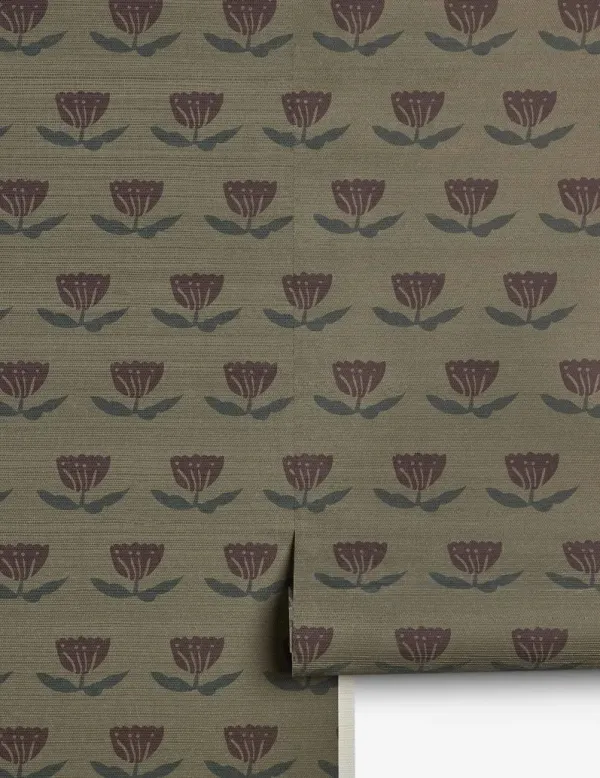 Janna Grasscloth Wallpaper by Sarah Sherman Samuel