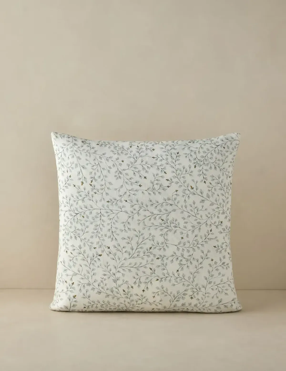 Dainty Leaves Linen Pillow by Rylee + Cru