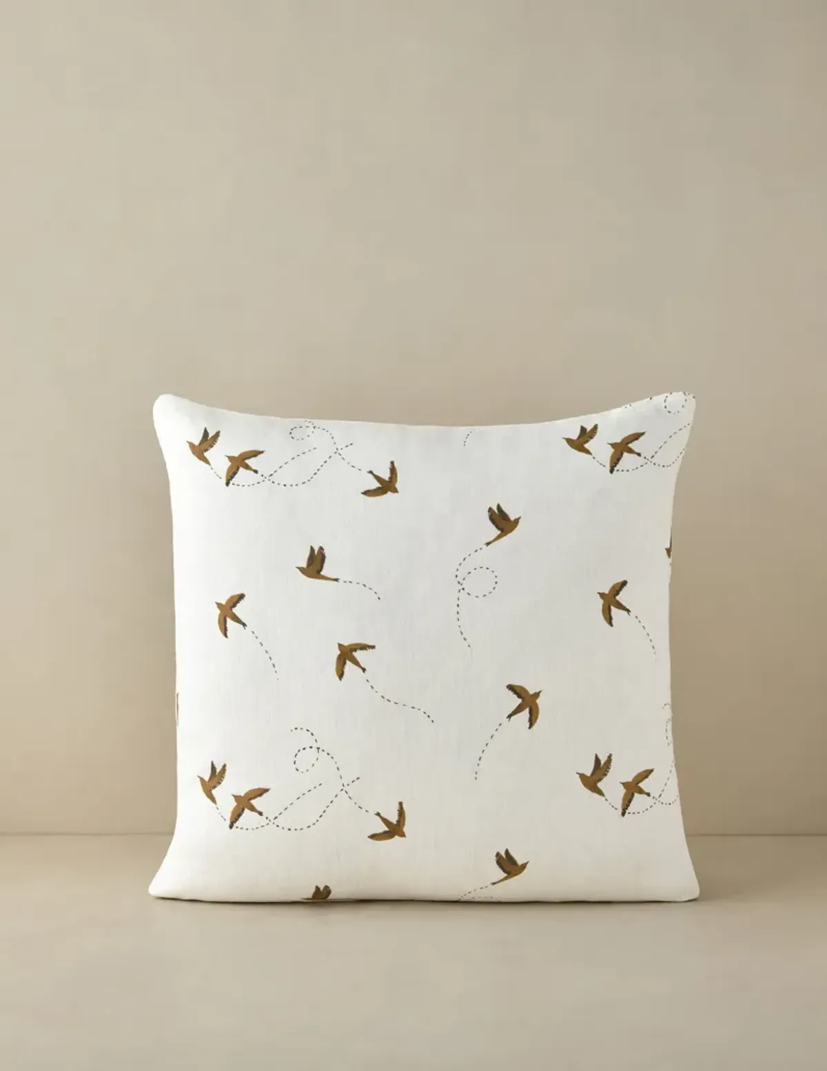 Sparrow Linen Pillow by Rylee + Cru