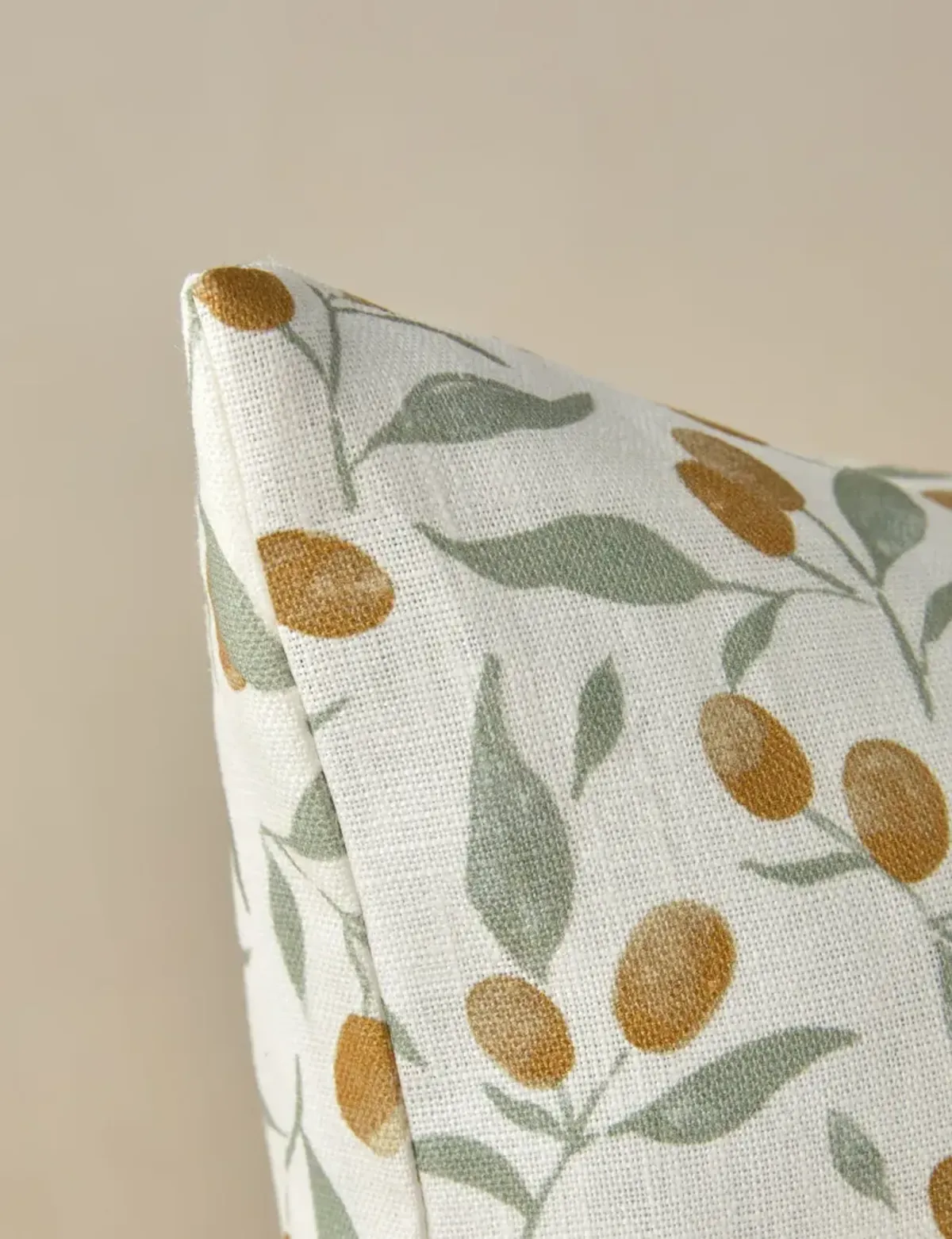 Kumquats Linen Pillow by Rylee + Cru