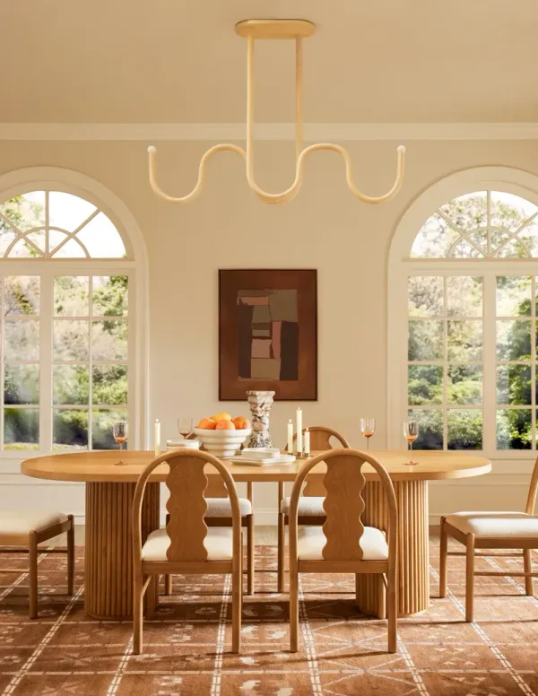 Noor Linear Chandelier by Lolly Lolly Ceramics