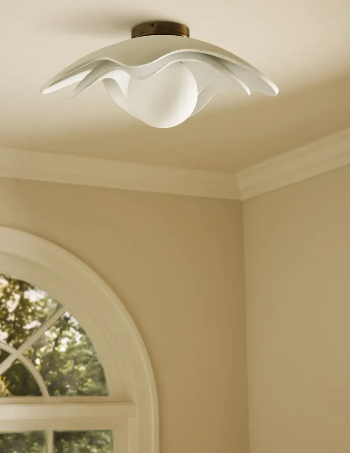 Soft Petal Flush Mount Light by Lolly Lolly Ceramics