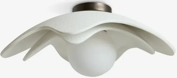 Soft Petal Flush Mount Light by Lolly Lolly Ceramics