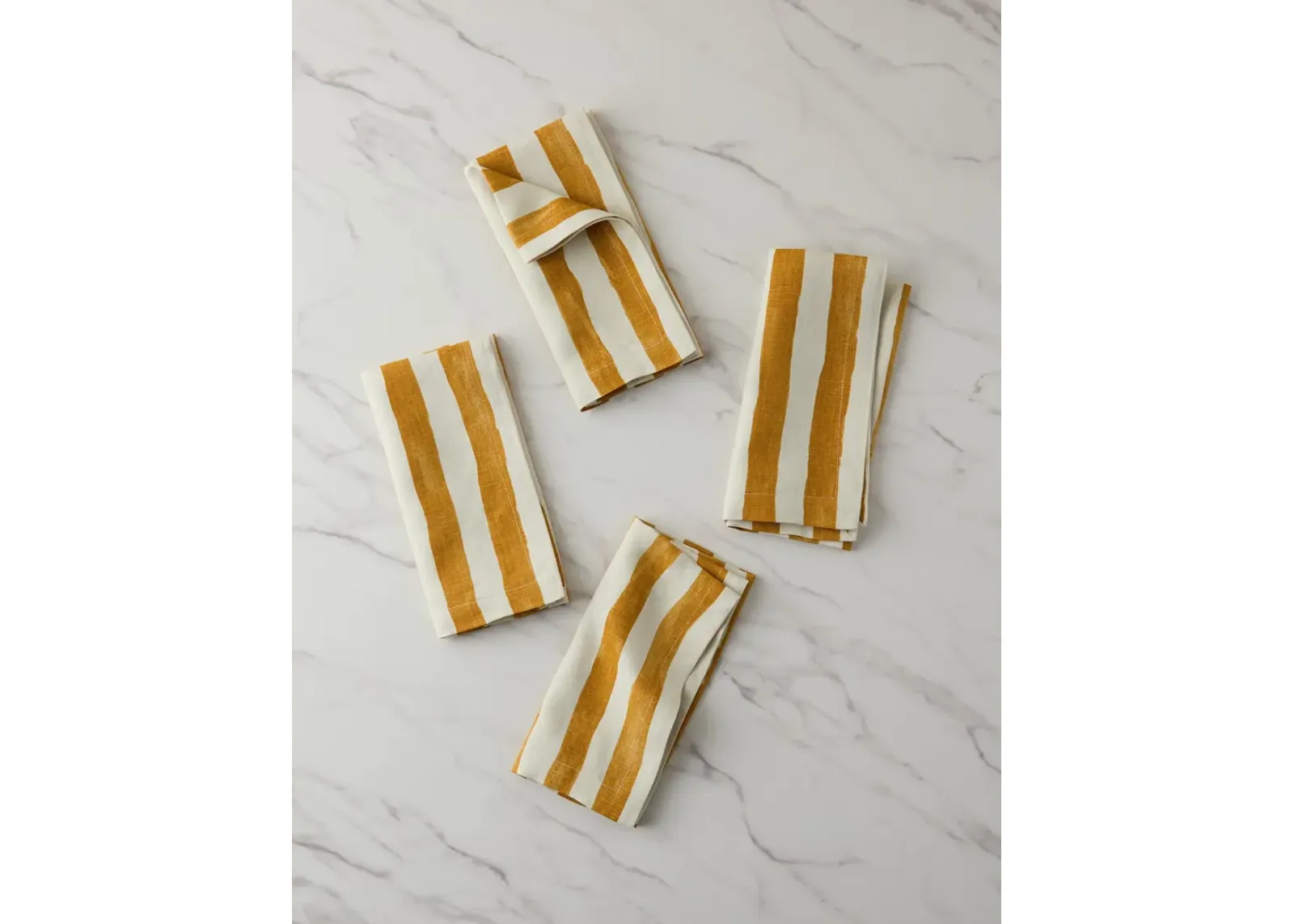 Painterly Stripe Linen Napkins (Set of 4) by Sarah Sherman Samuel