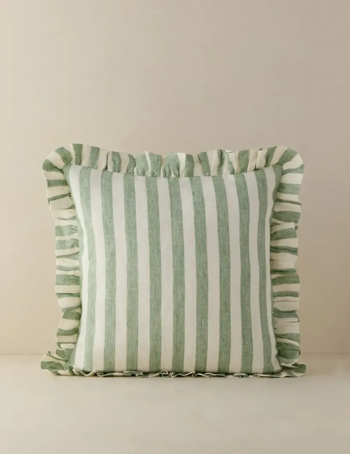 Amaroso Linen Ruffle Pillow