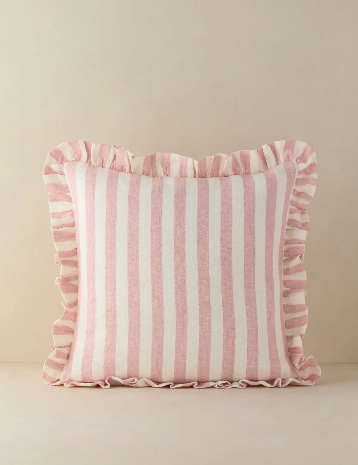 Amaroso Linen Ruffle Pillow