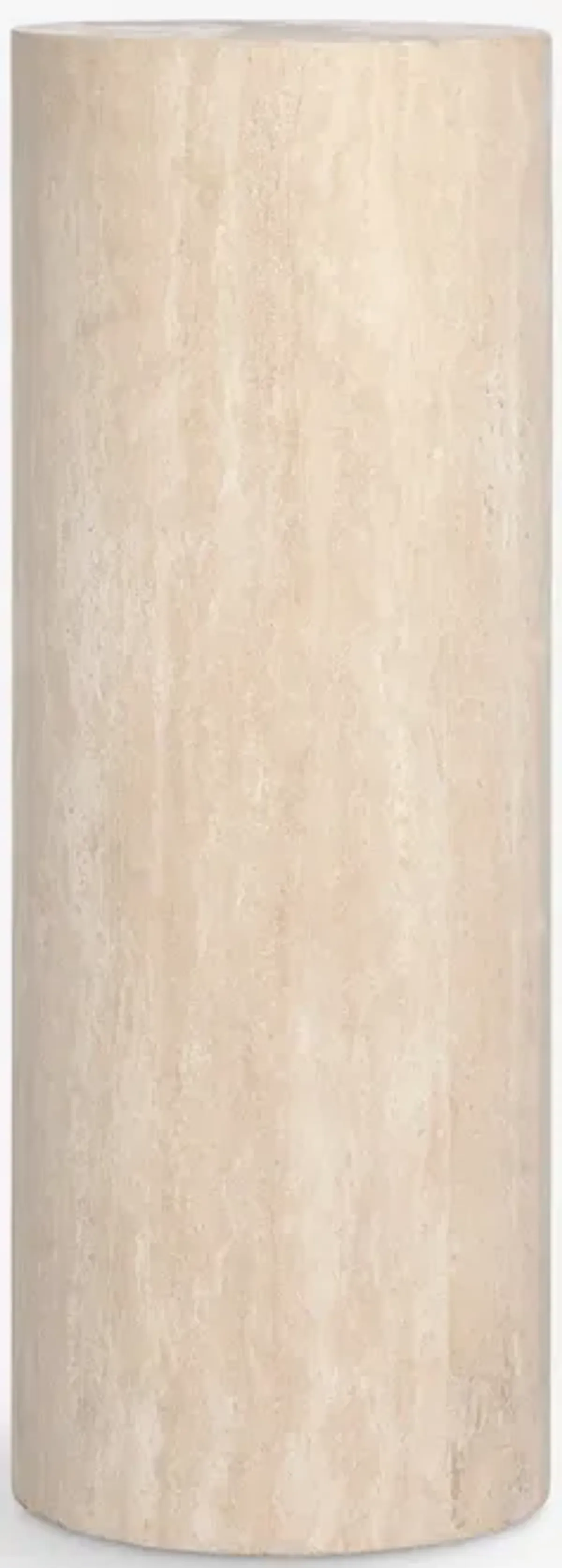 Mars Travertine Round Side Table