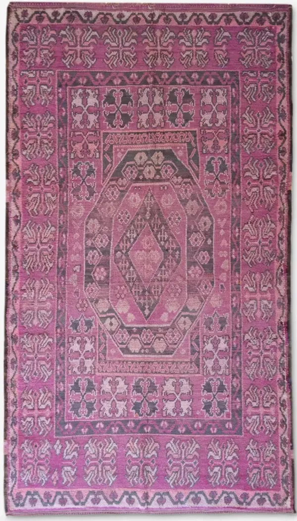 Vintage Moroccan Hand-Knotted Wool Rug No. 49 6'4 x 11'4