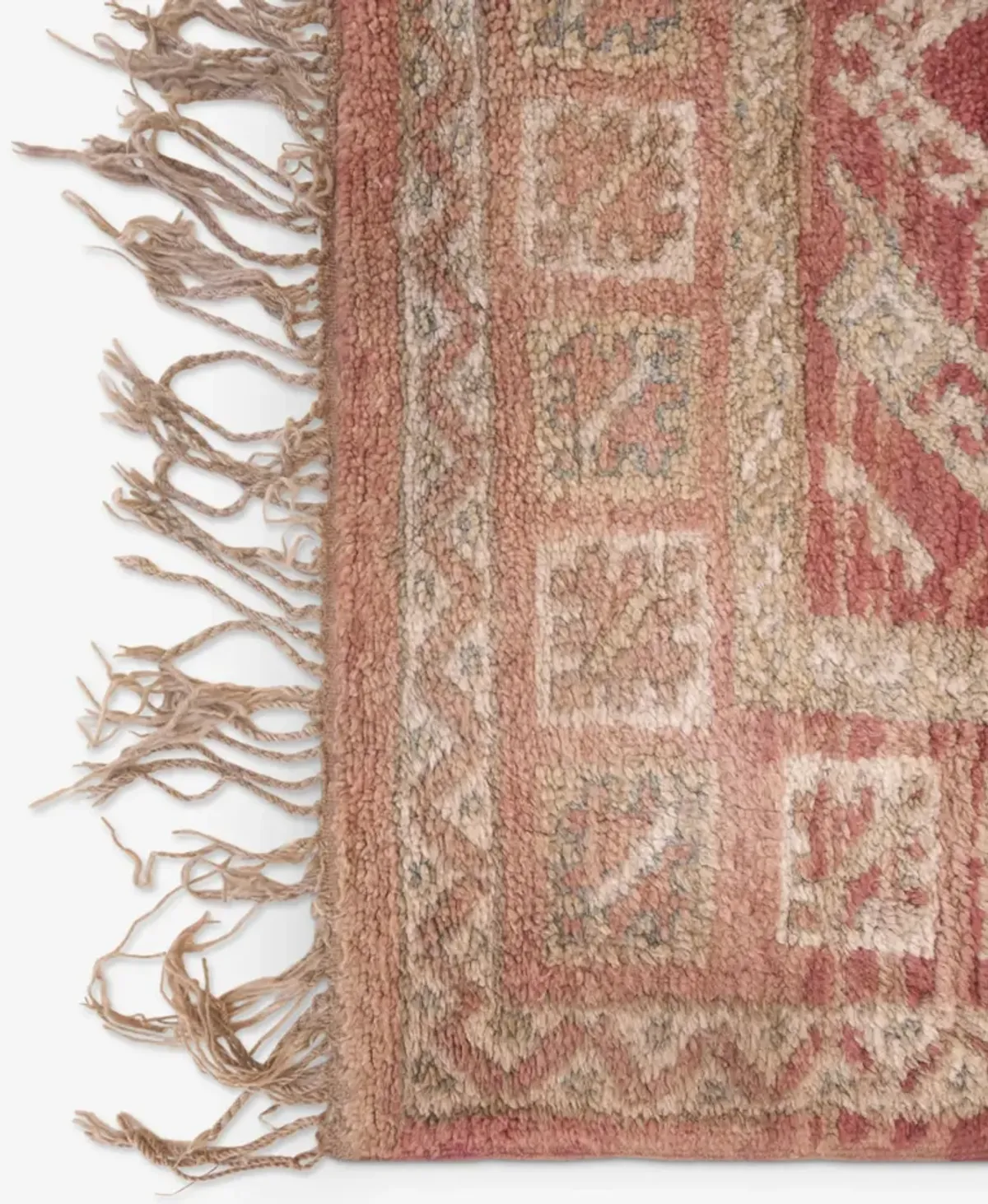 Vintage Moroccan Hand-Knotted Wool Rug No. 50, 6'4 x 15'3"