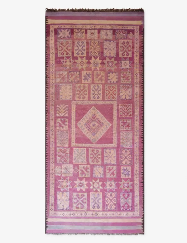 Vintage Moroccan Hand-Knotted Wool Rug No. 62, 5'4" x 11'9"