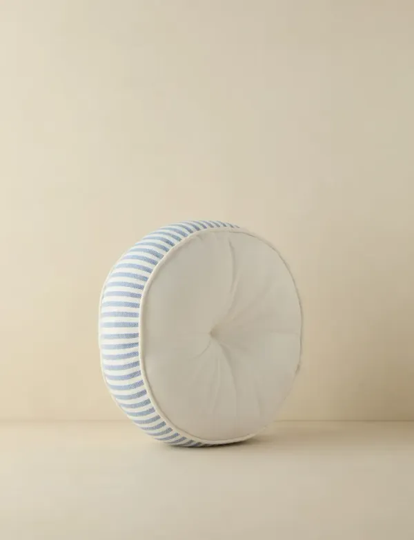 Littu Indoor / Outdoor Striped Disc Pillow by Sarah Sherman Samuel