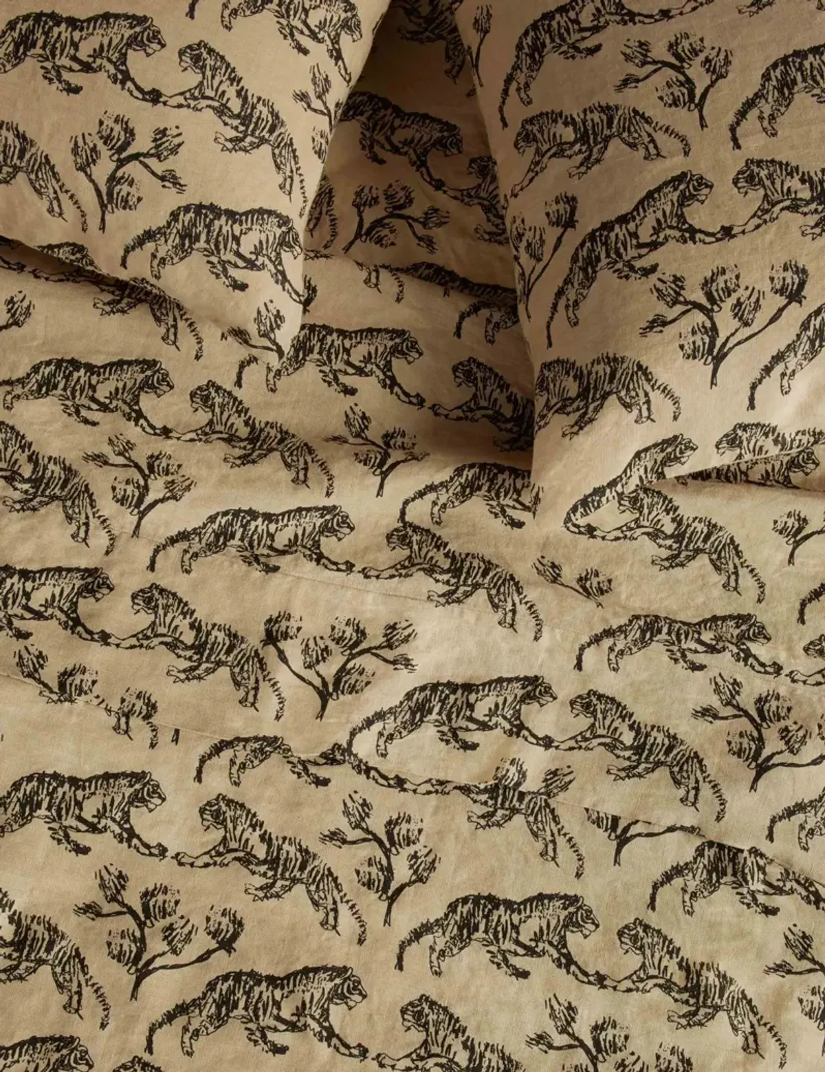 Tiger Hemp Sheet Set by Sarah Sherman Samuel