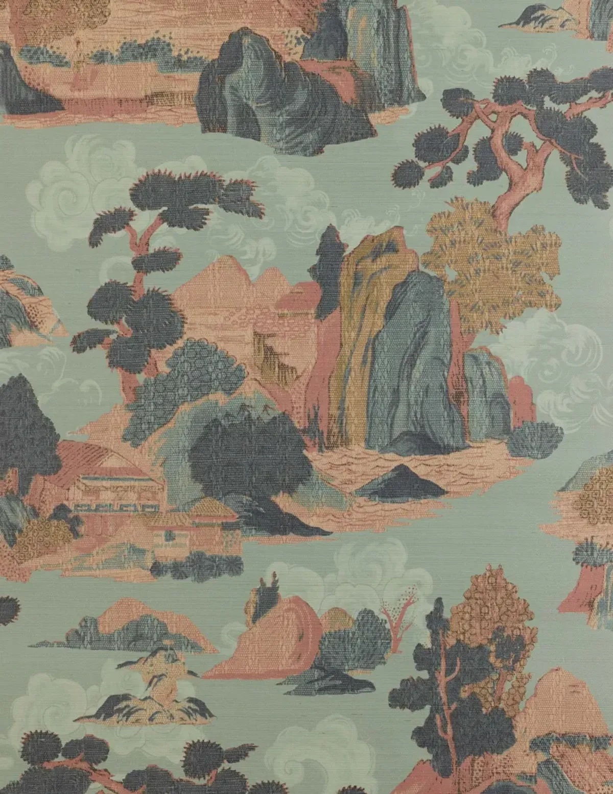 Scenic Landscape Grasscloth Wallpaper by Aimee Song
