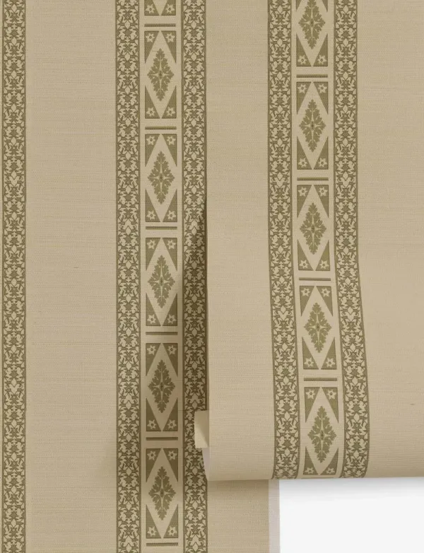 Paradiso Grasscloth Wallpaper by Jake Arnold