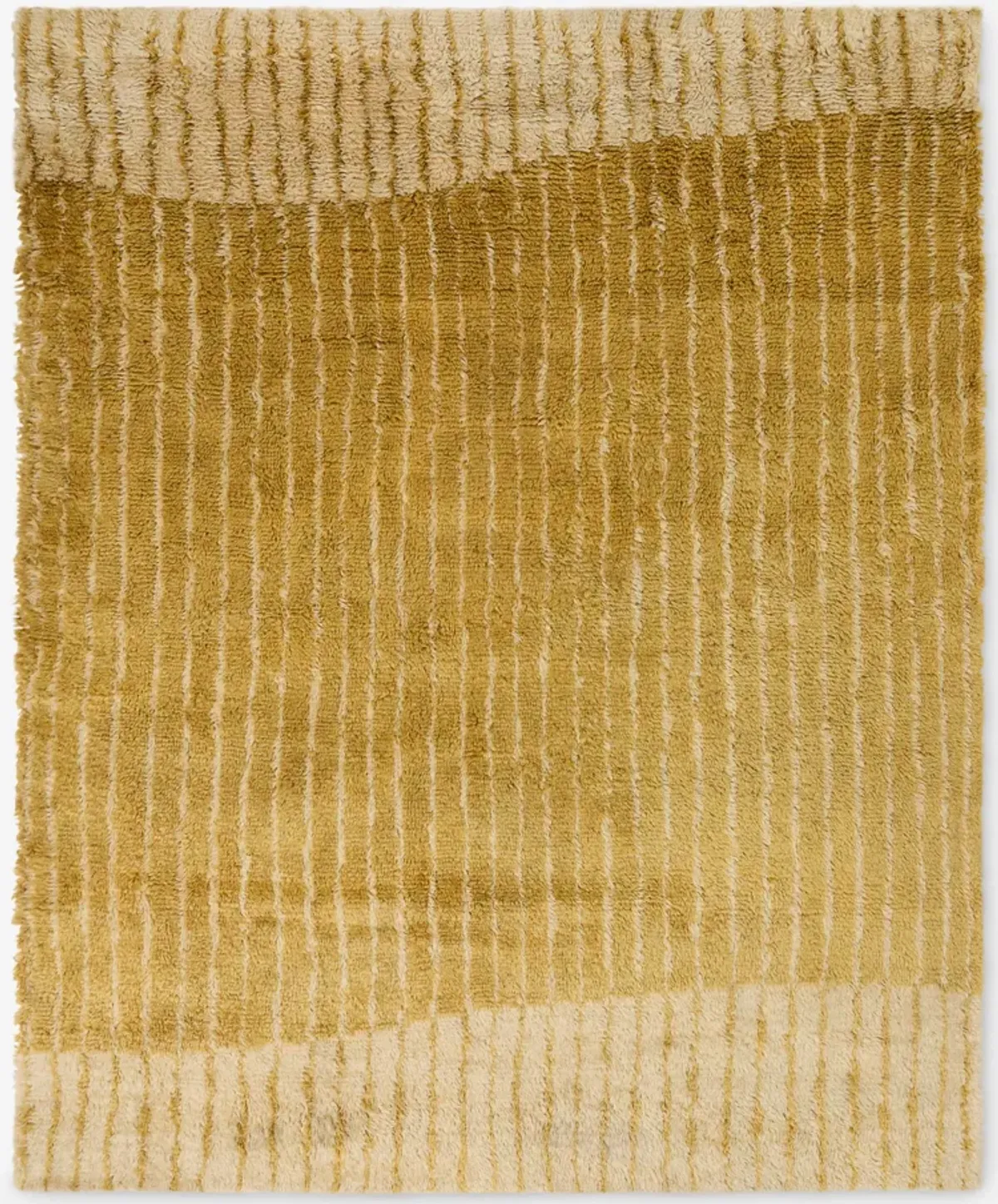 Bhari Hand-Knotted Wool Shag Rug