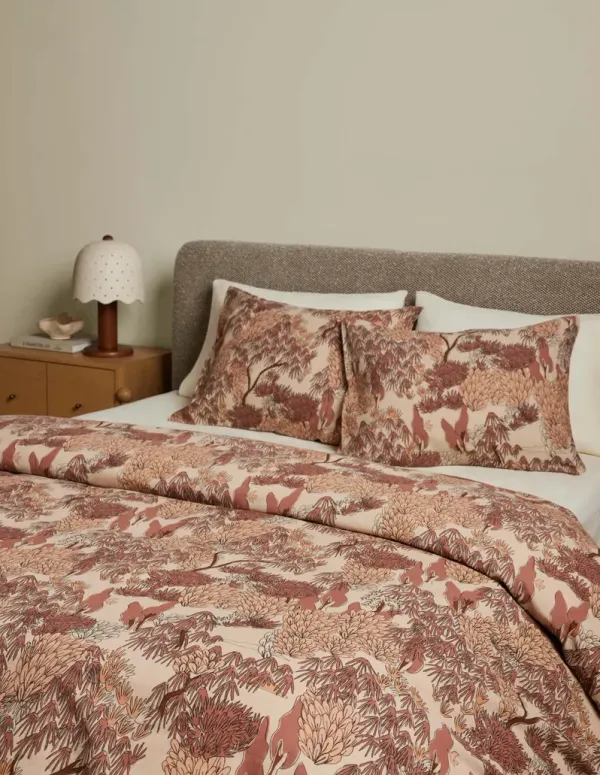 Garden Walk Linen Cotton Duvet Cover by Sarah Sherman Samuel