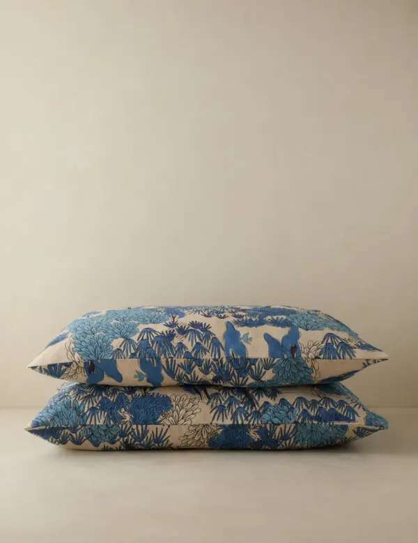 Garden Walk Linen Cotton Pillowcase (Set of 2) by Sarah Sherman Samuel
