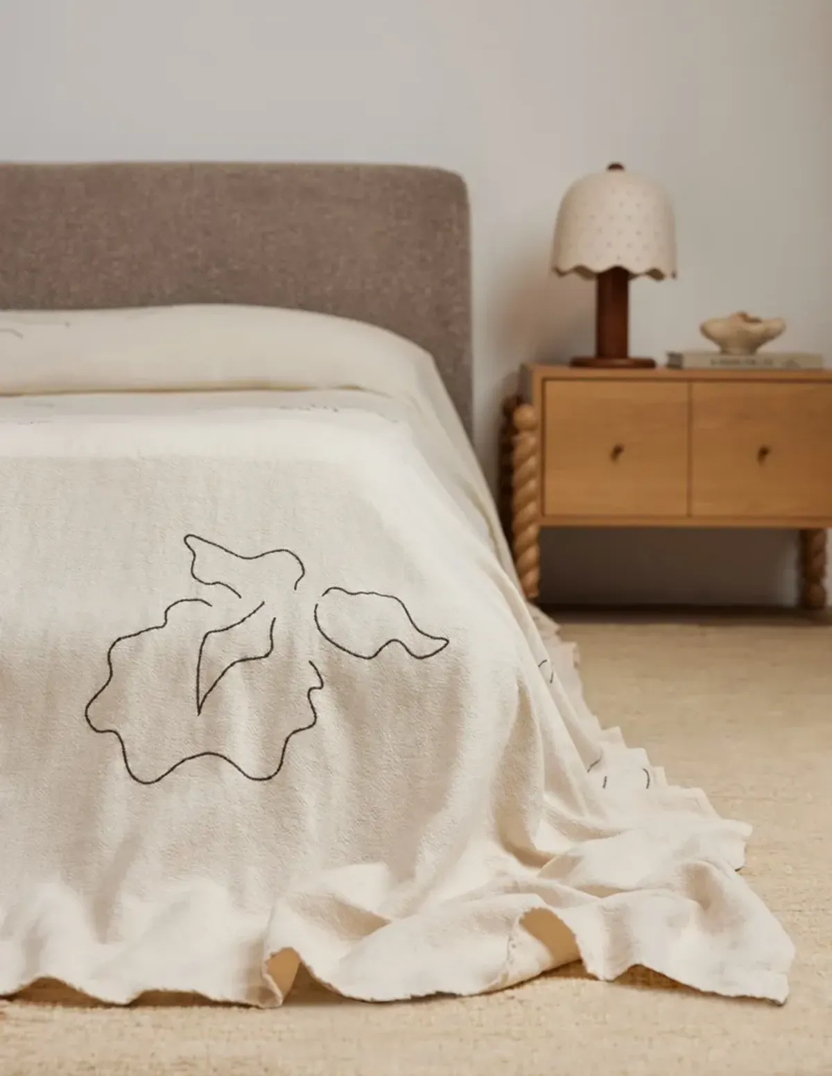 Narsi Linen Cotton Bedspread by Sarah Sherman Samuel