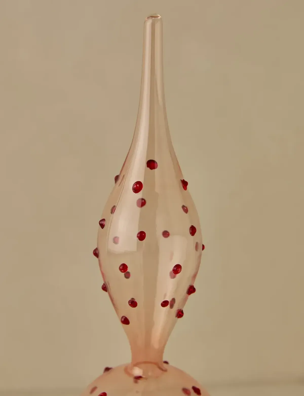 Milay Glass Finial Tree Topper
