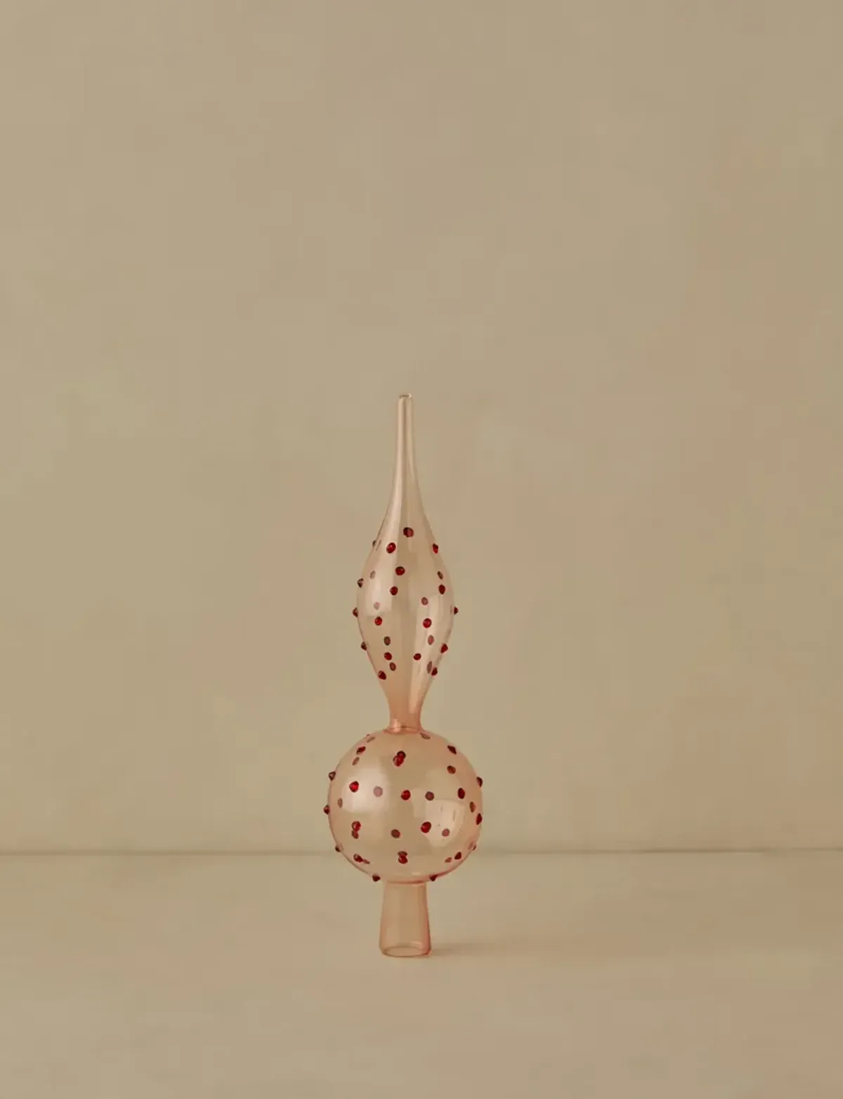 Milay Glass Finial Tree Topper